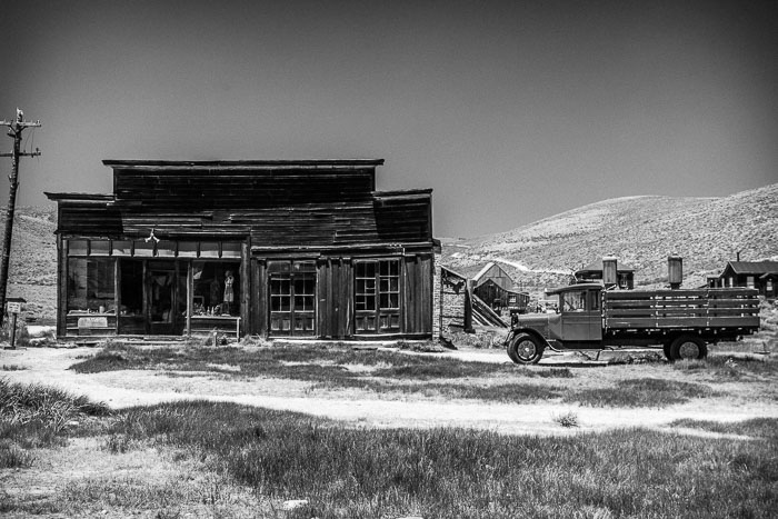 Bodie Ghost Town (B&W)