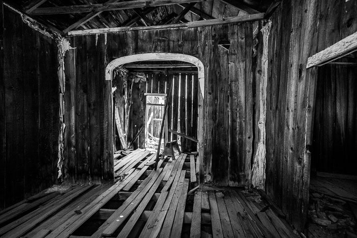 Bodie Ghost Town (B&W)