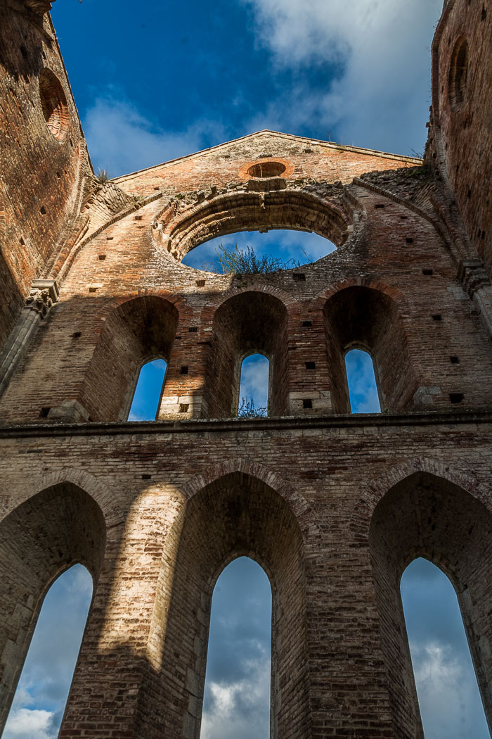 San Galgano Abbey and the hermitage of Montesiepi