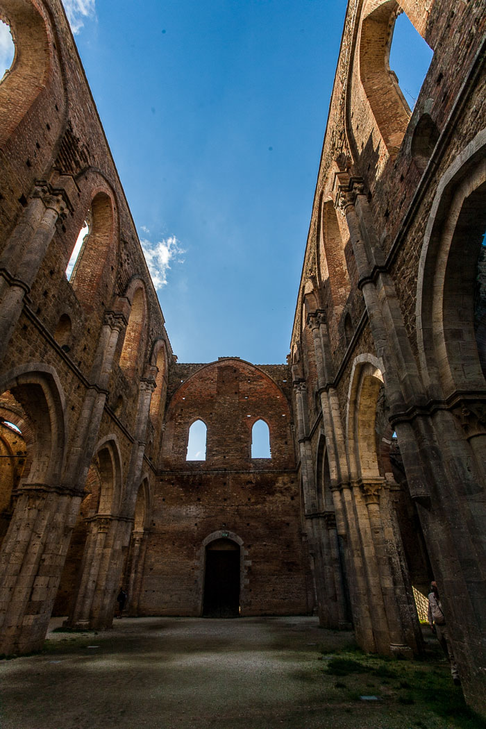 San Galgano Abbey and the hermitage of Montesiepi