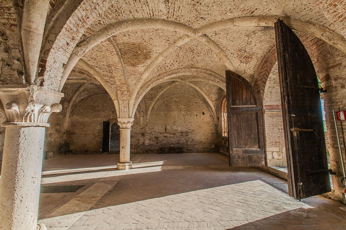 San Galgano Abbey and the hermitage of Montesiepi