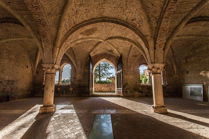 San Galgano Abbey and the hermitage of Montesiepi