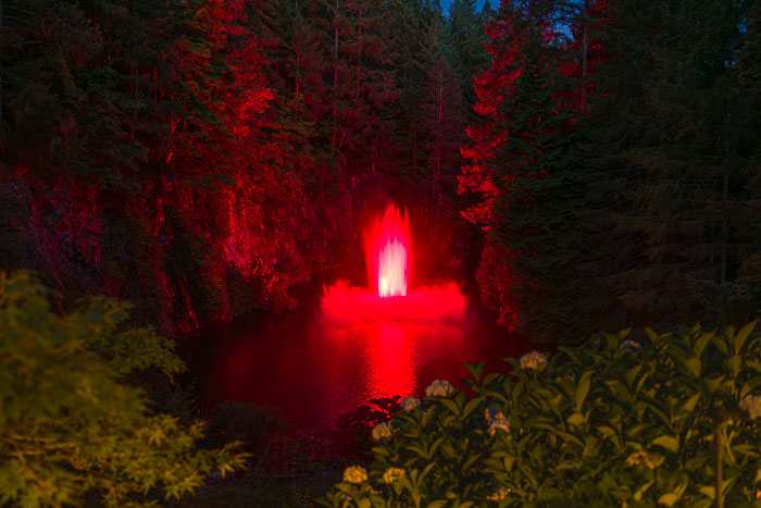 Buchart Gardens After Dark