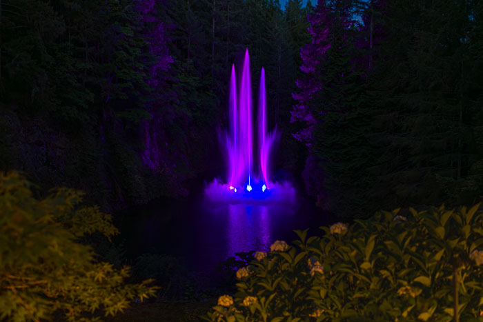 Buchart Gardens After Dark