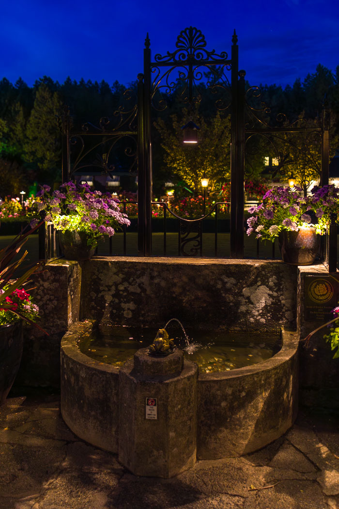 Buchart Gardens After Dark