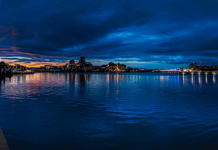 Victoria Harbor After Dark